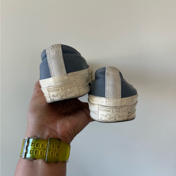 Converse Gray and White Canvas Sneakers - Picture 12 of 12